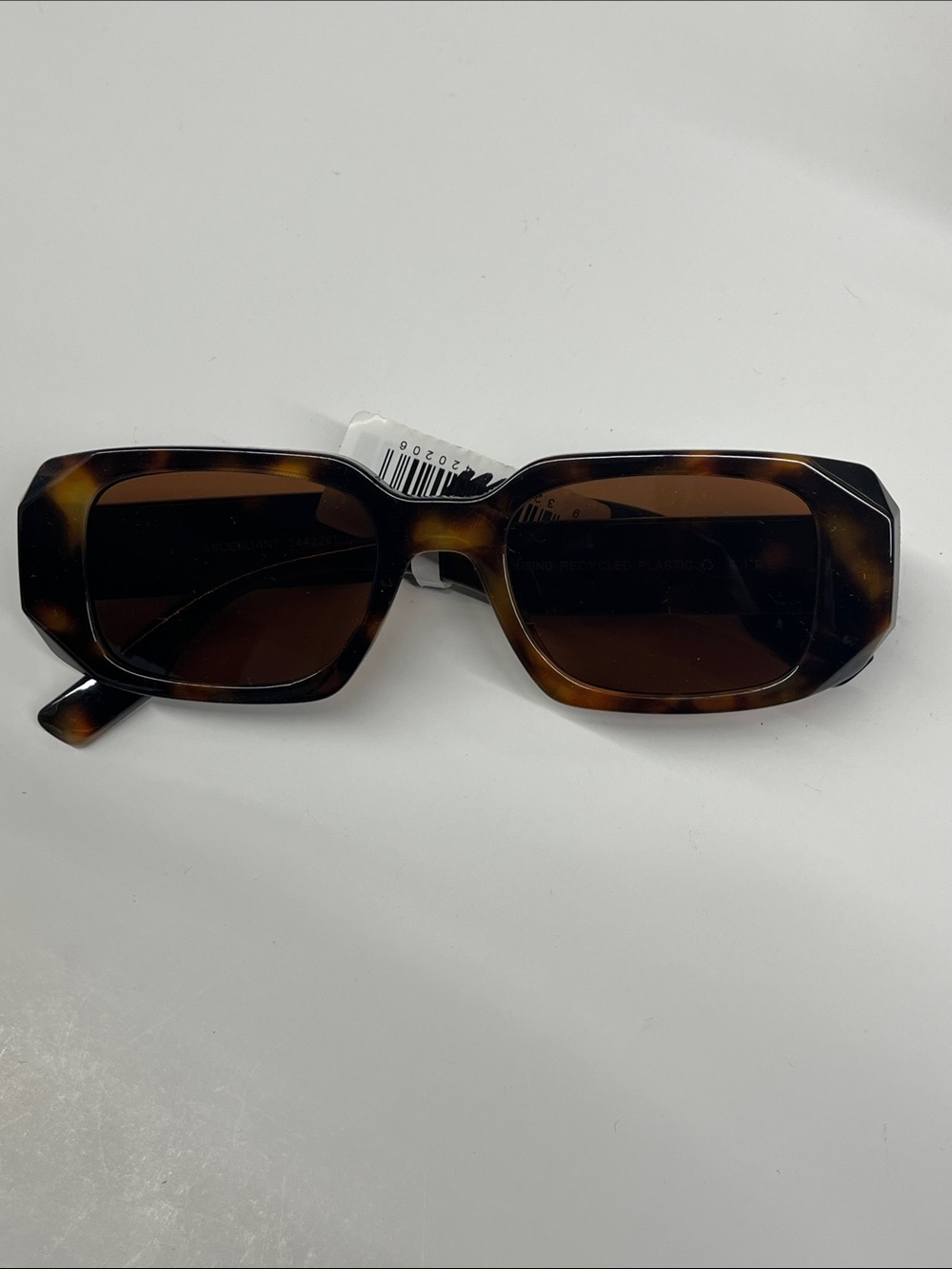 NEW Aire Uni-Sex Ascendant Dark Tort Rectangle Sunglasses